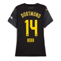 Borussia Dortmund Maximilian Beier #14 Bortatröja Kvinnor 2024-25 Korta ärmar